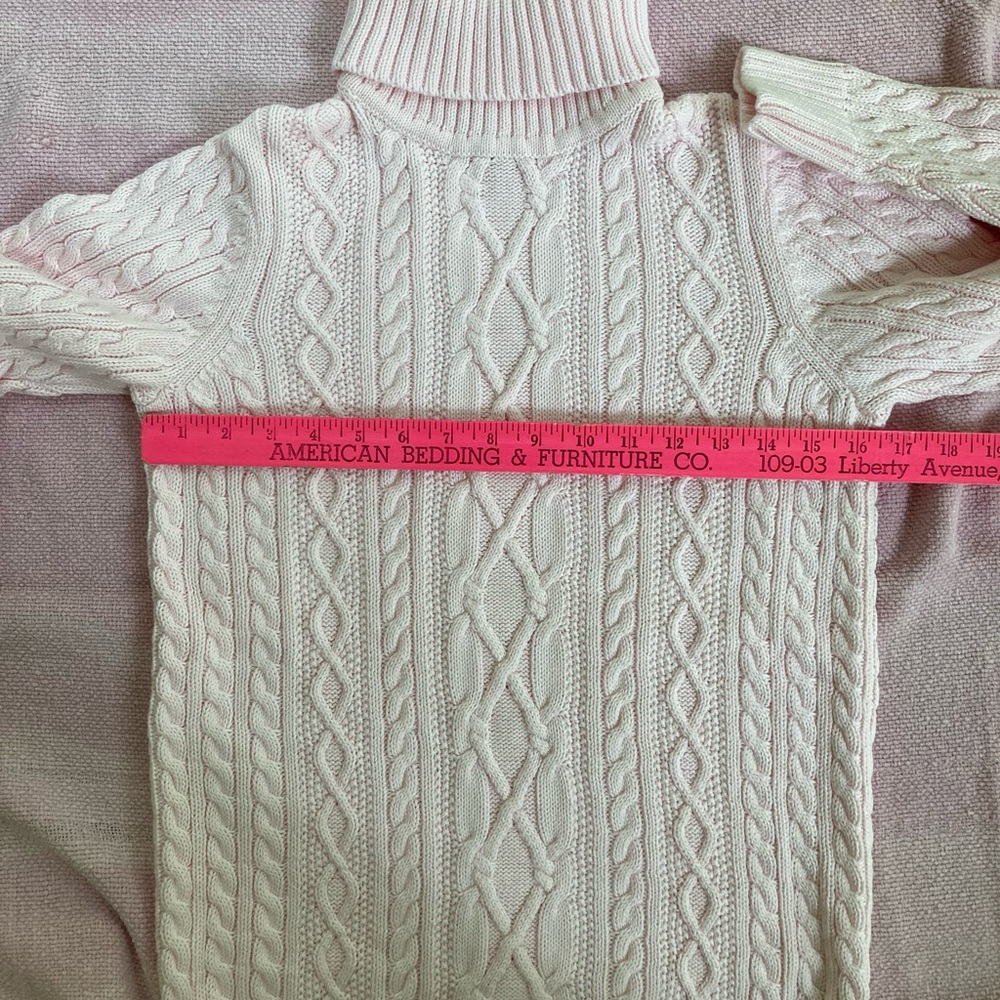 Croft & Barrow Light Pink Turtleneck Sweater Size S/M - Picture 7 of 9